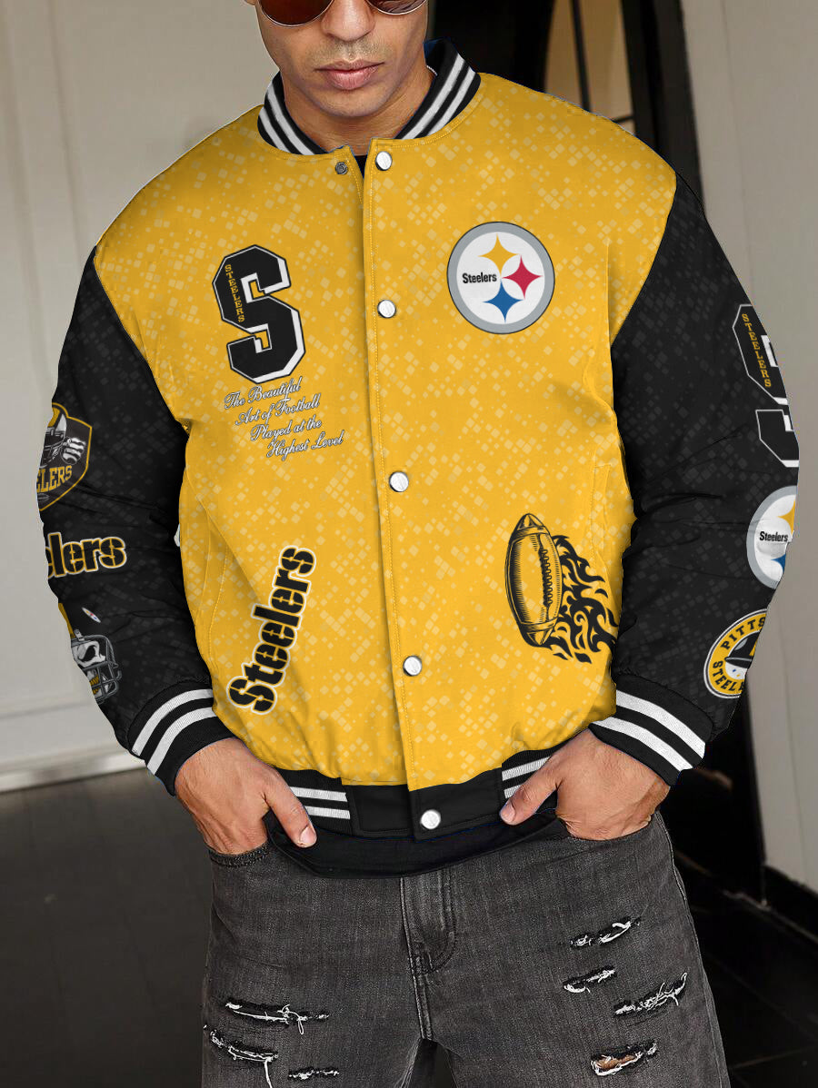 Pittsburgh Steelers National Football League Varsity Jacket AZBTVJK000489