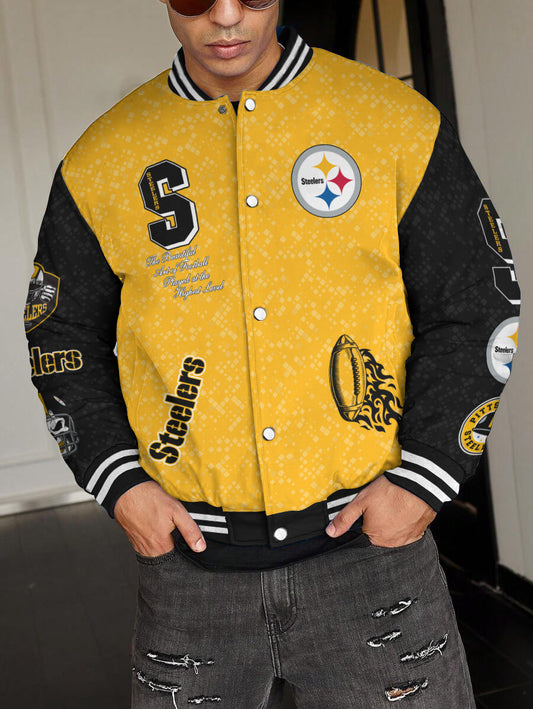 Pittsburgh Steelers National Football League Varsity Jacket AZBTVJK000489