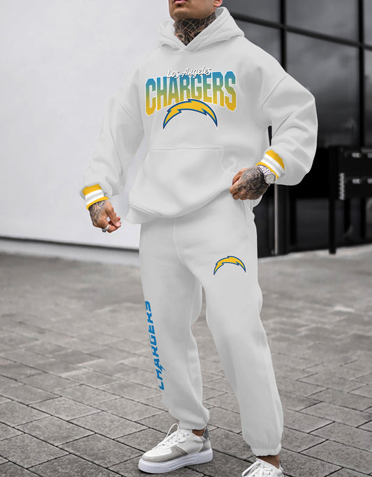 Los Angeles Chargers Combo Pullover Hoodie And Sweatpants AZBTPHSP000480