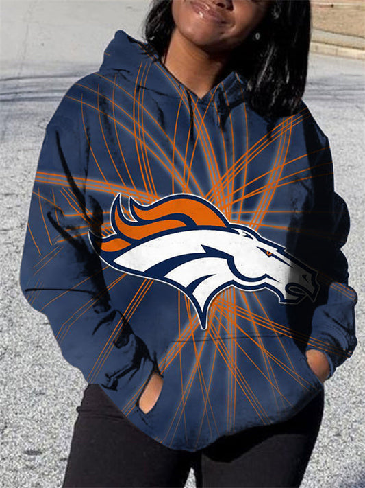 Denver Broncos 3D Printed Pocket Pullover Hoodie AZBTPH000140
