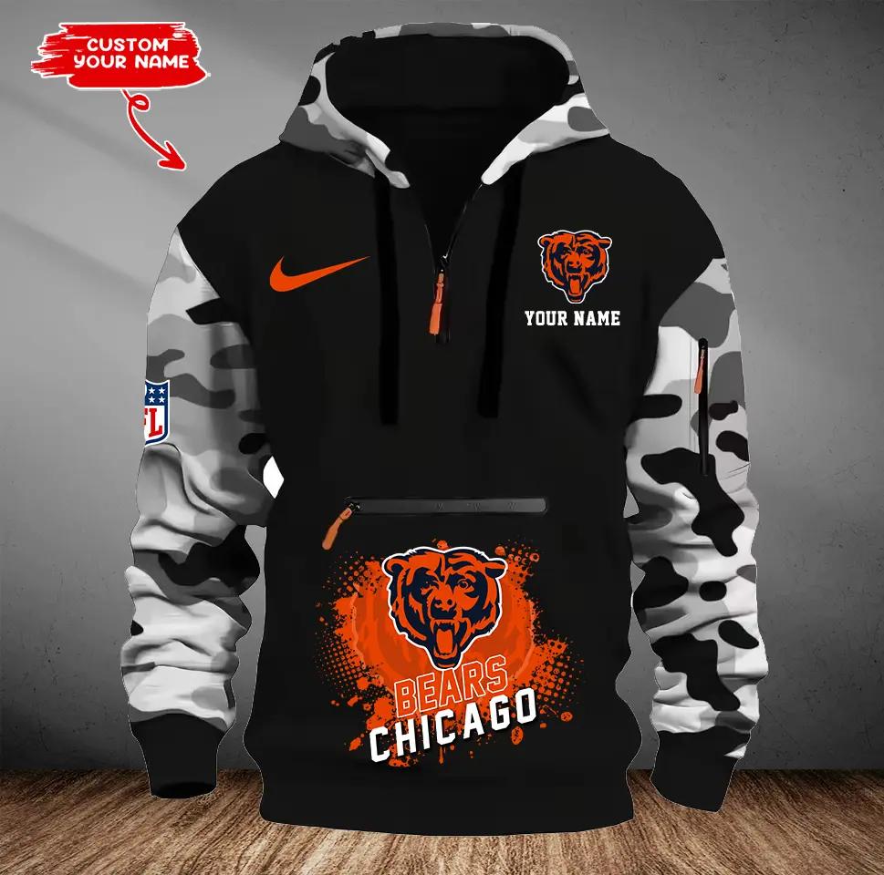 Chicago Bears Camouflage Hooded Sweatshirt HA38