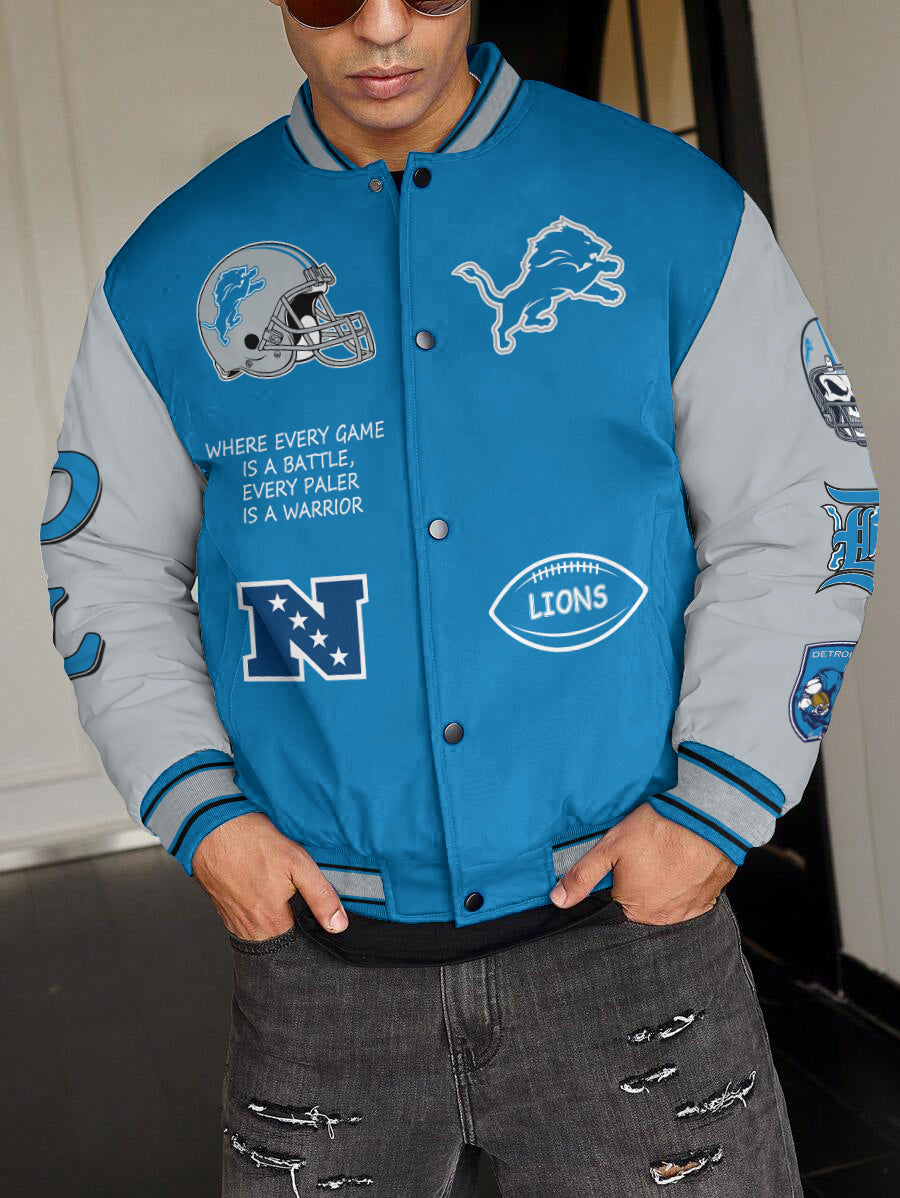 Detroit Lions National Football League Varsity Jacket AZBTVJK000409