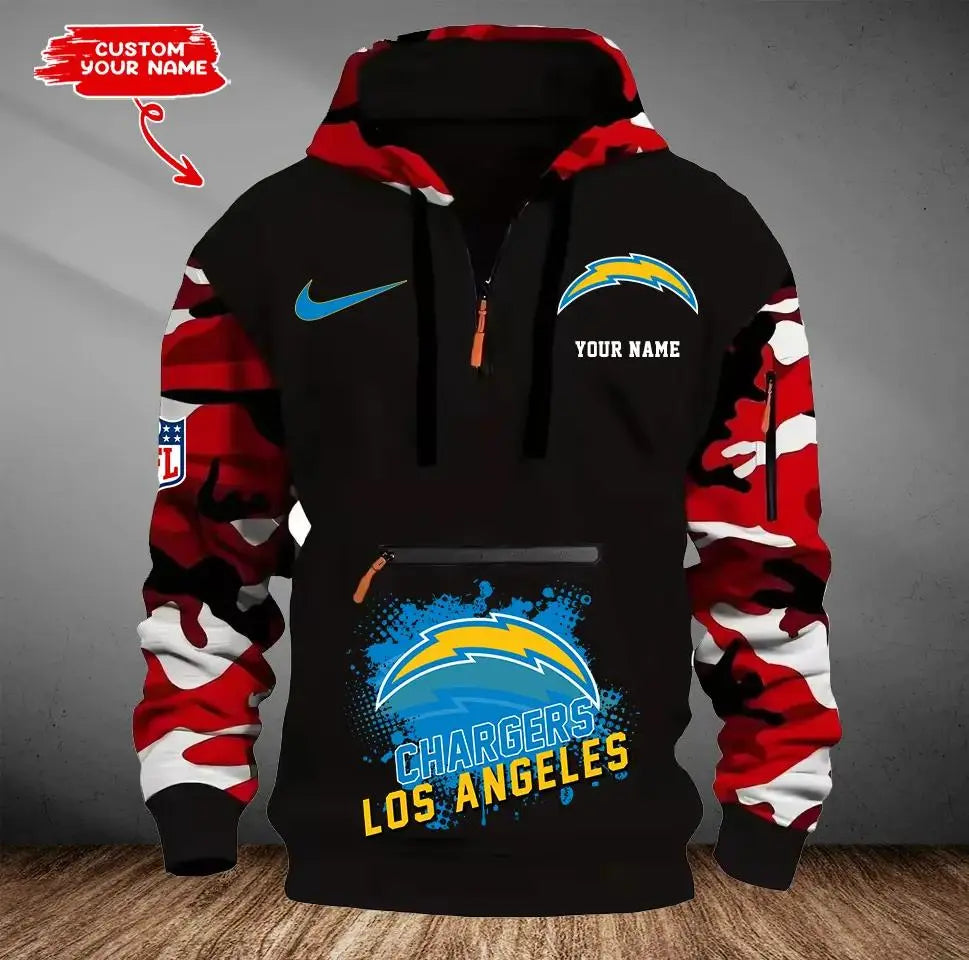 Los Angeles Chargers Camouflage Hooded Sweatshirt HA49