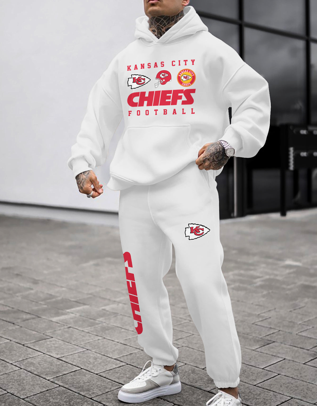 Kansas City Chiefs Combo Pullover Hoodie And Sweatpants AZBTPHSP000023