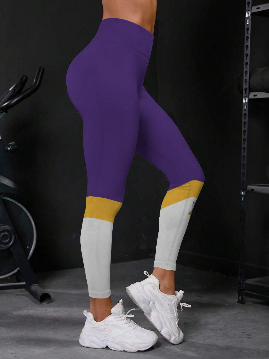 Minnesota Vikings High Waist Push Up Printed Leggings