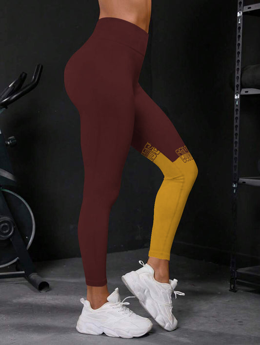 Washington Commanders High Waist Push Up Printed Leggings (3)