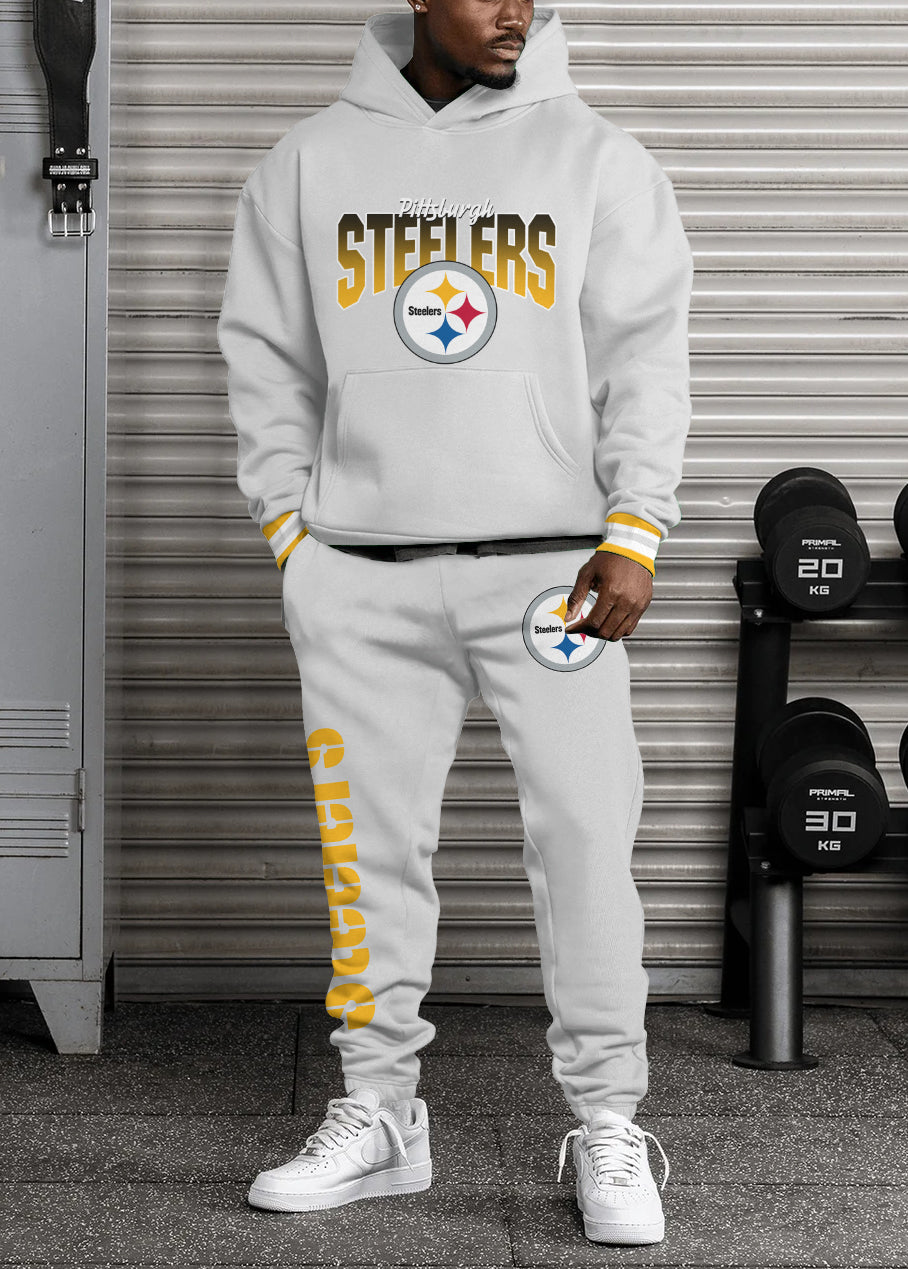 Pittsburgh Steelers Combo Pullover Hoodie And Sweatpants AZBTPHSP000049
