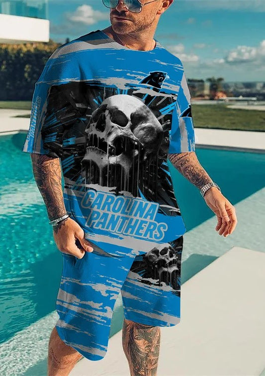 Carolina Panthers T-shirt and Shorts AZTS479