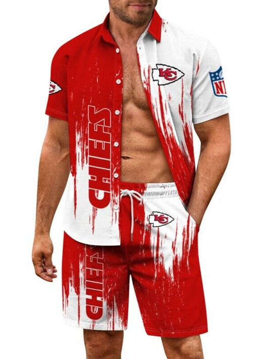 Kansas City Chiefs Combo Hawaiian Shirt and Shorts AZBTHWSS000058