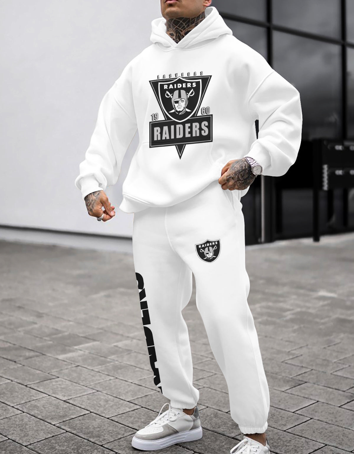 Las Vegas Raiders Combo Pullover Hoodie And Sweatpants AZBTPHSP000373