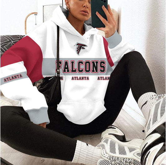 Atlanta Falcons Printed Hooded Pocket Pullover Hoodie AZBTPH000125