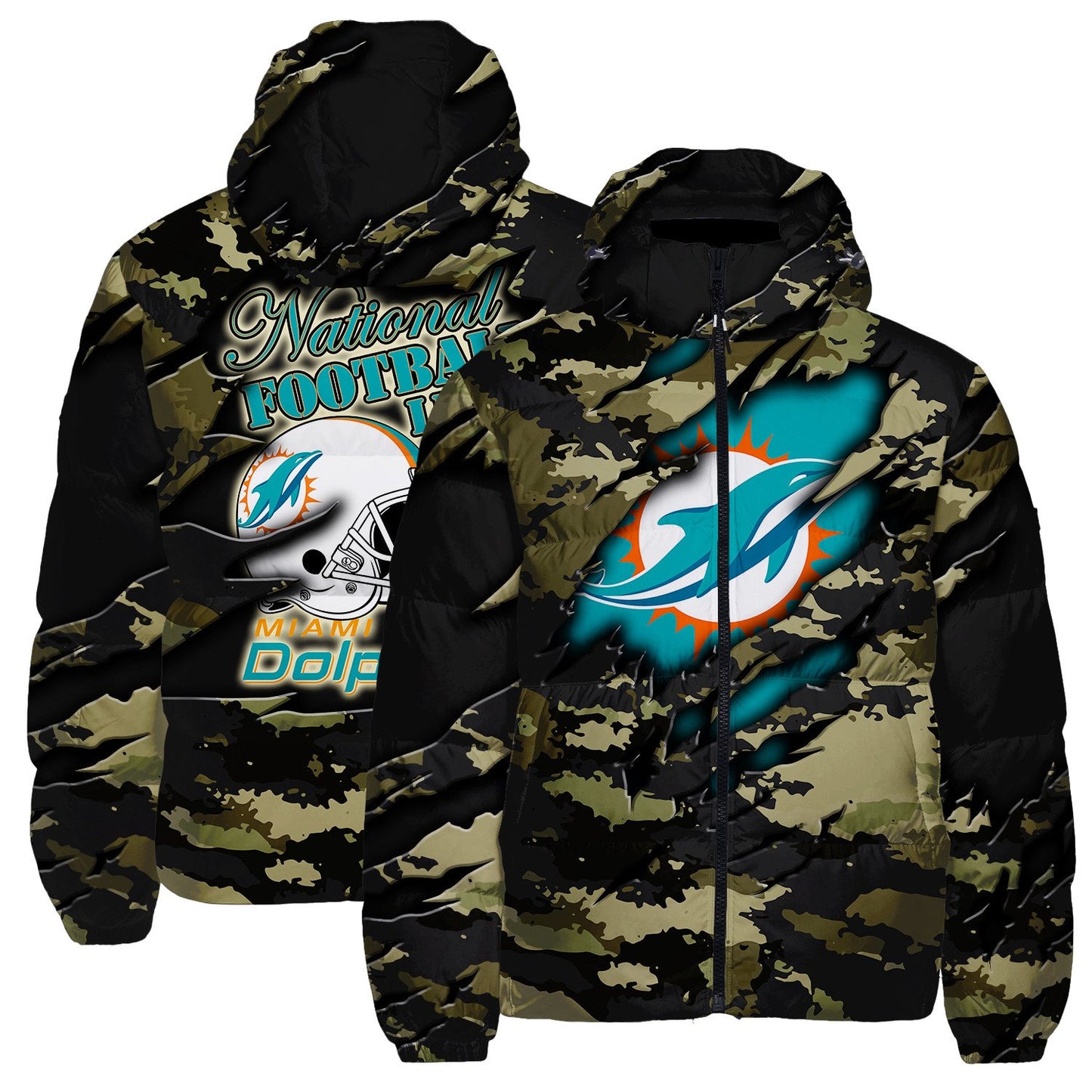Miami Dolphins CozyCloud Down Jacket AZBTDWJ000319