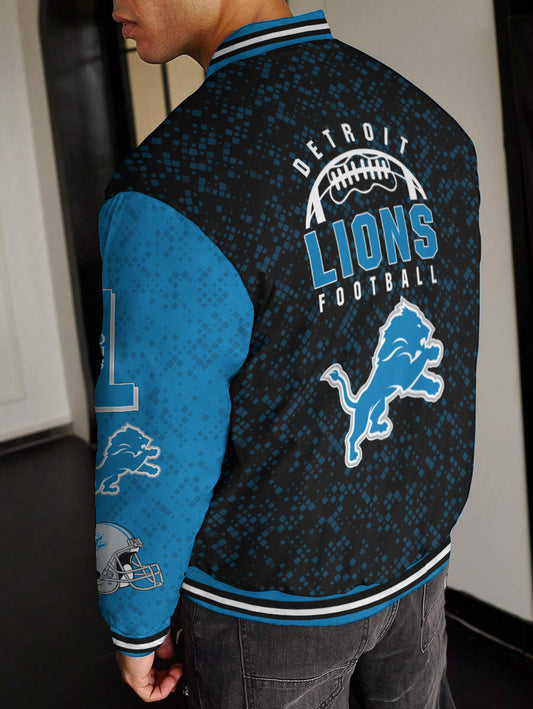 Detroit Lions National Football League Varsity Jacket AZBTVJK000417