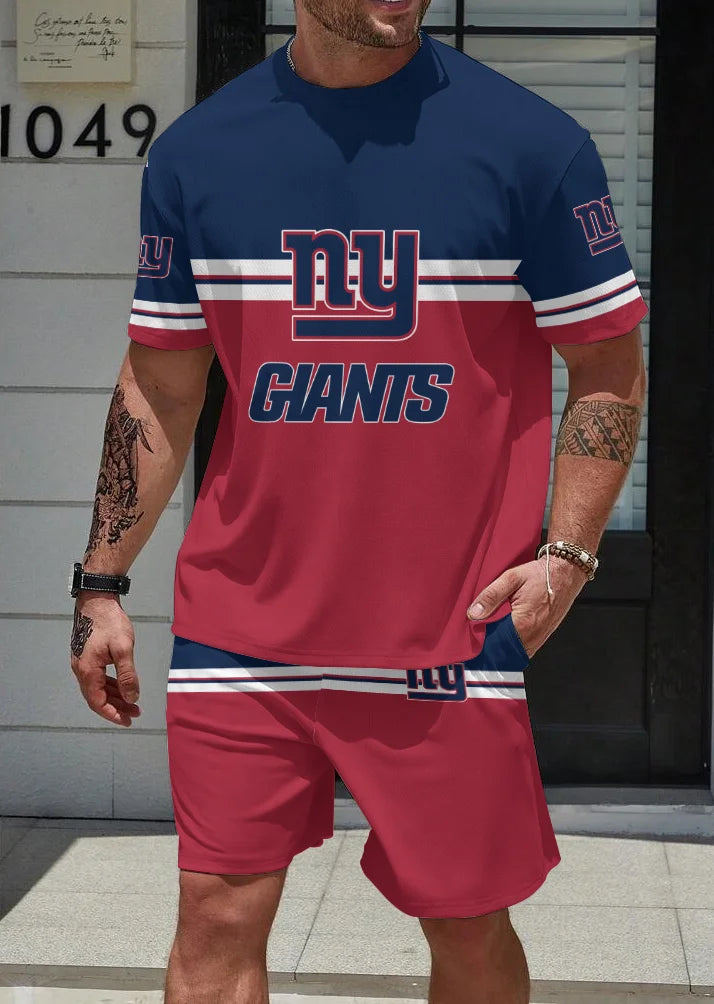 New York Giants T-shirt and Shorts AZBTTSAS000072