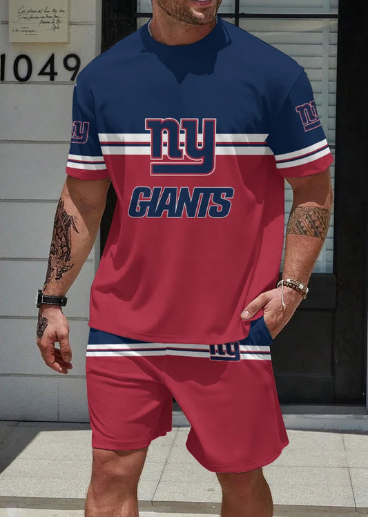 New York Giants T-shirt and Shorts AZBTTSAS000072