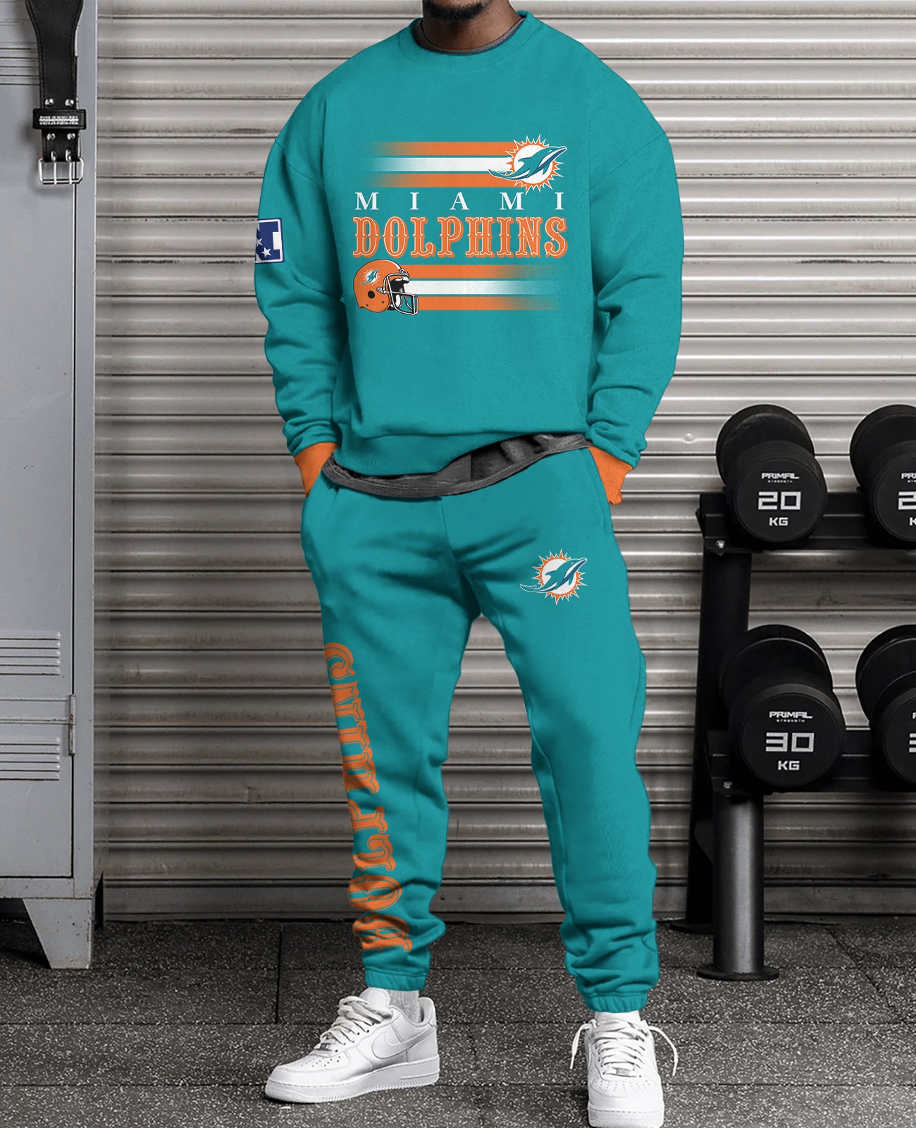 Miami Dolphins Combo 3D Sweatsuit and Sweatpants Unisex CBSP208