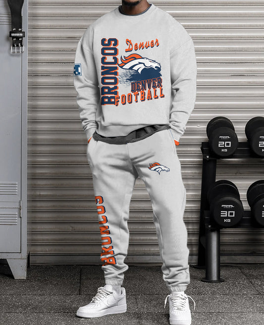 Denver Broncos Combo 3D Sweatsuit and Sweatpants Unisex CBSP199
