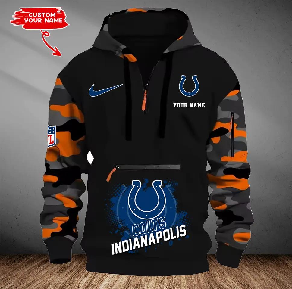 Indianapolis Colts Camouflage Hooded Sweatshirt HA45
