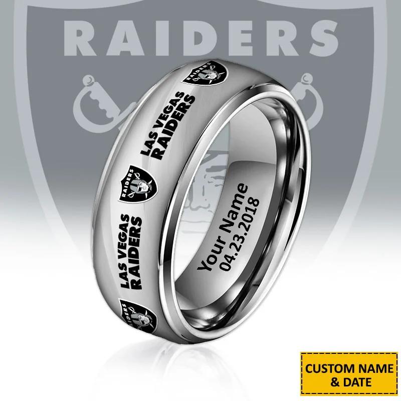 Las Vegas Raiders Special Stainless Ring Custom Name AZBTSR000035