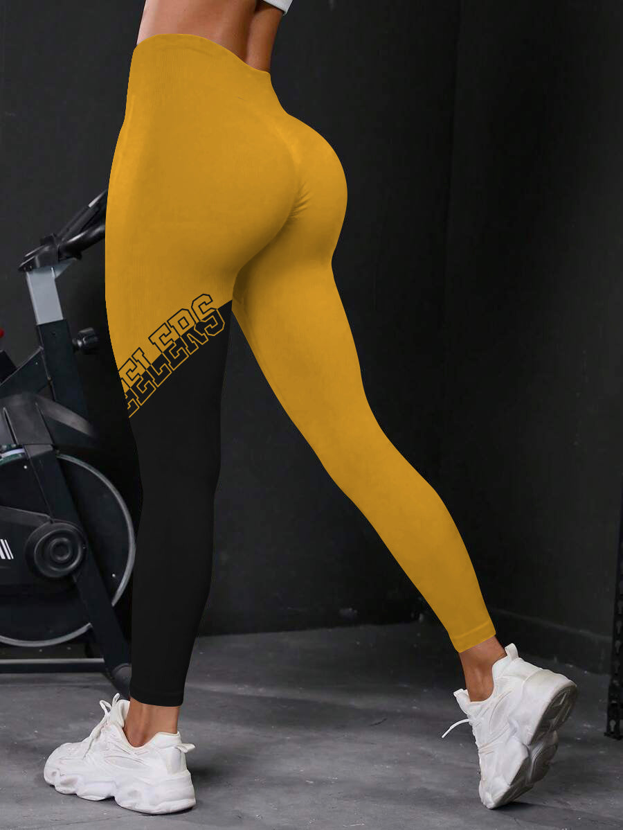 Pittsburgh Steelers High Waist Push Up Printed Leggings (3)