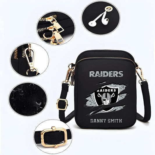 Las Vegas Raiders Mini Crossbody Bag for Women New Trending 2025 AZBT2DMCB000058