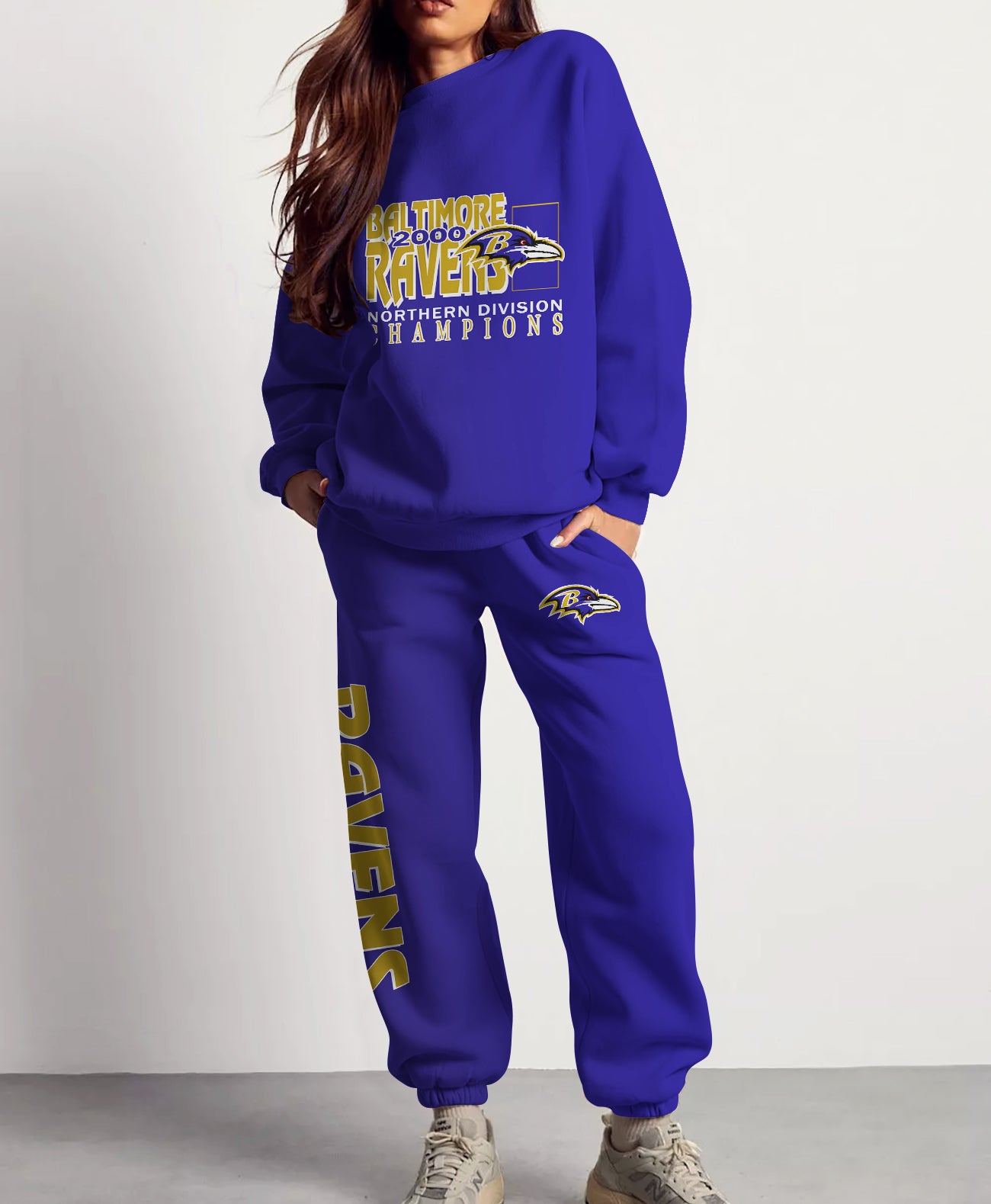 Baltimore Ravens Combo 3D Sweatsuit and Sweatpants Unisex CBSP26