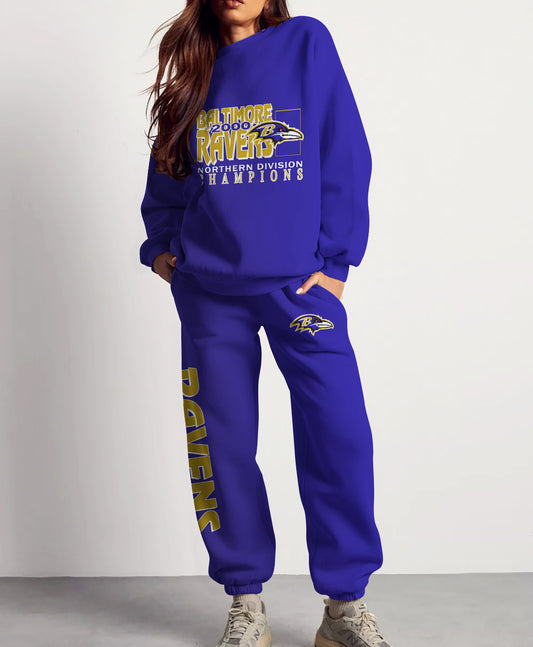 Baltimore Ravens Combo 3D Sweatsuit and Sweatpants Unisex CBSP26