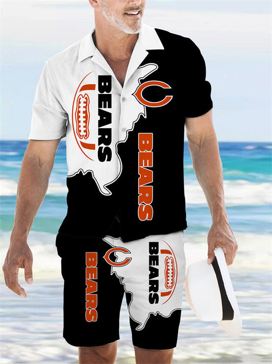 Chicago Bears Combo Hawaiian Shirt and Shorts AZBTHWSS000175