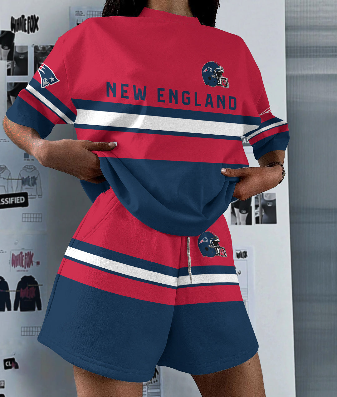 New England Patriots Limited Edition Top And Shorts Two-Piece Suits (3)