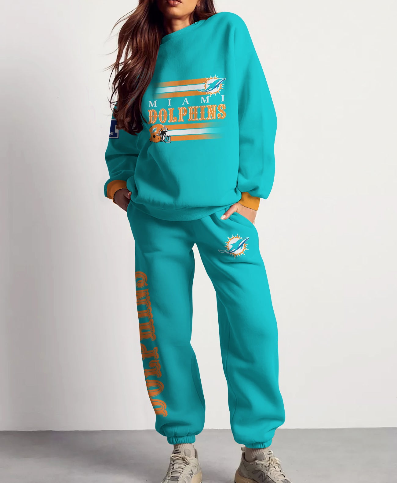 Miami Dolphins Combo 3D Sweatsuit and Sweatpants Unisex CBSP222