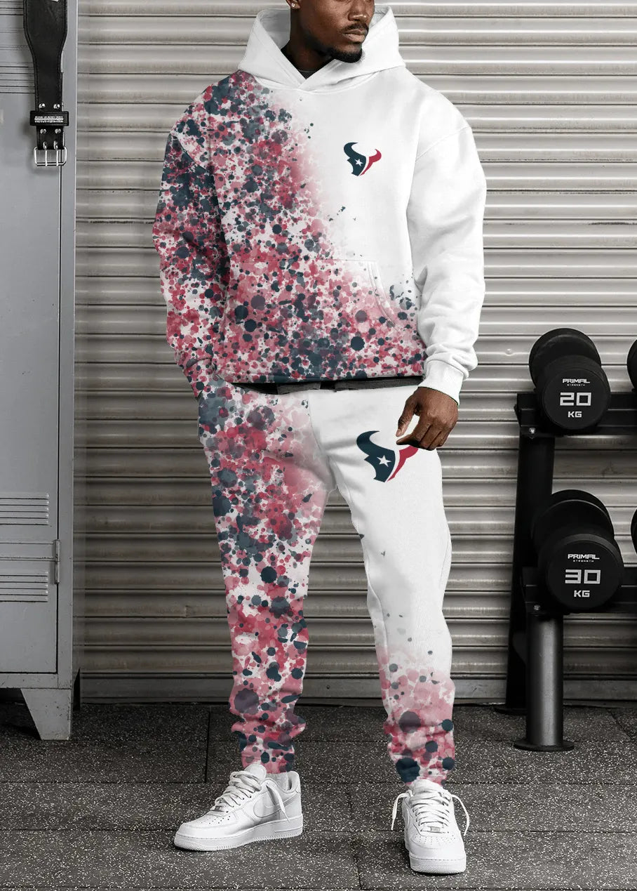 Houston Texans Combo Pullover Hoodie And Sweatpants AZBTPHSP000187