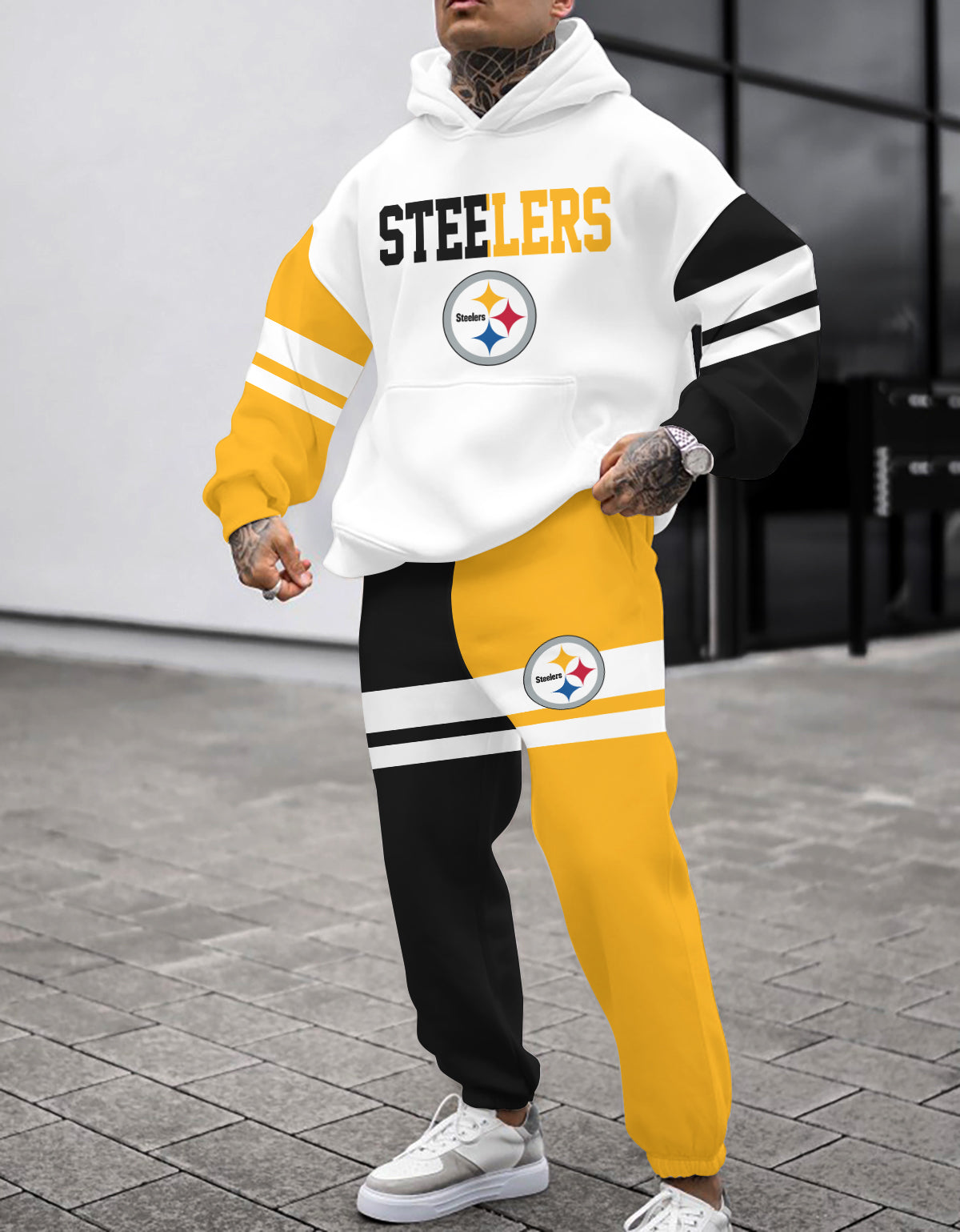 Pittsburgh Steelers Combo Pullover Hoodie And Sweatpants AZBTPHSP000073