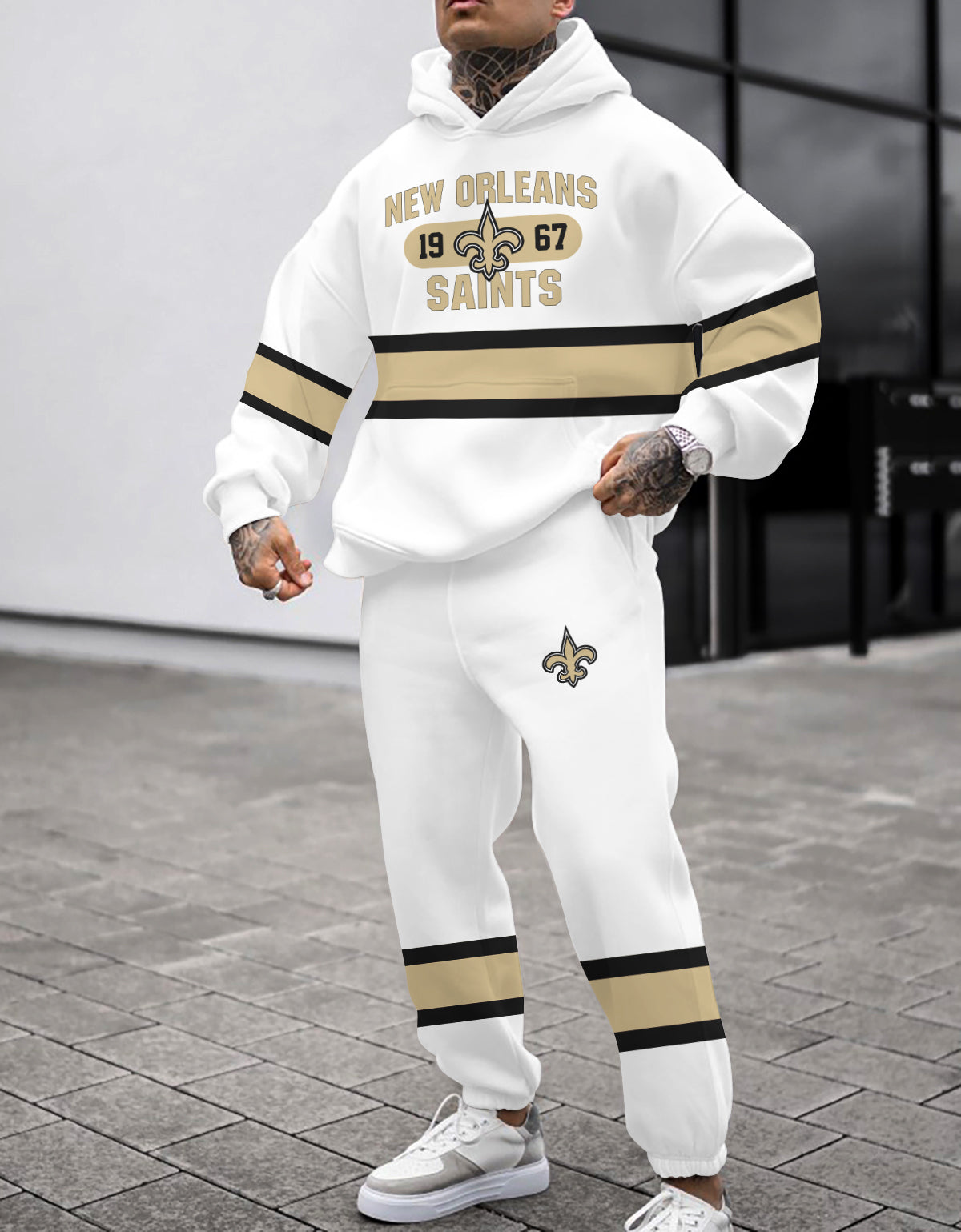 New Orleans Saints Combo Pullover Hoodie And Sweatpants AZBTPHSP000046