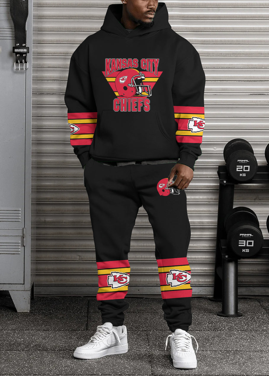 Kansas City Chiefs Combo Pullover Hoodie And Sweatpants AZBTPHSP000053