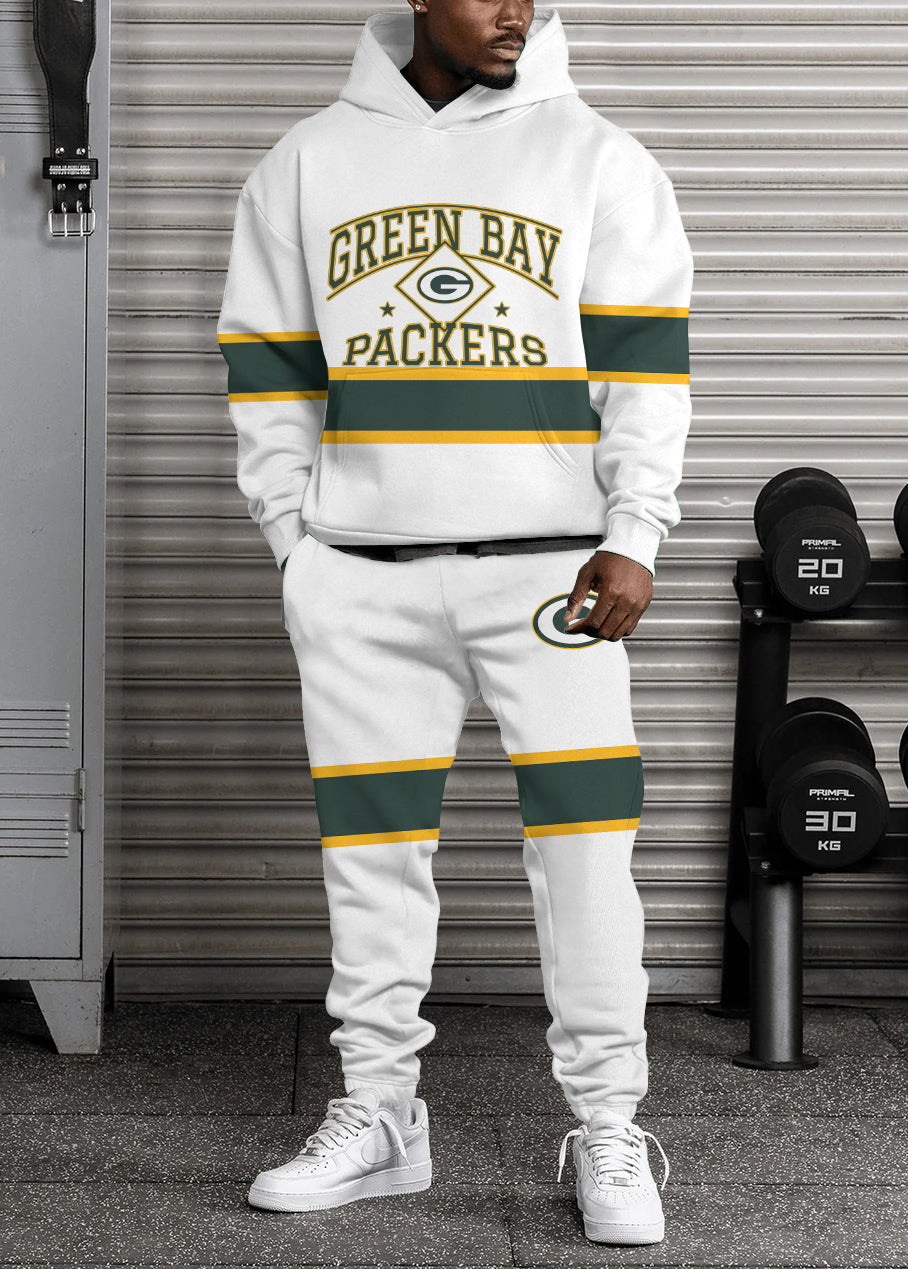 Green Bay Packers Combo Pullover Hoodie And Sweatpants AZBTPHSP000464