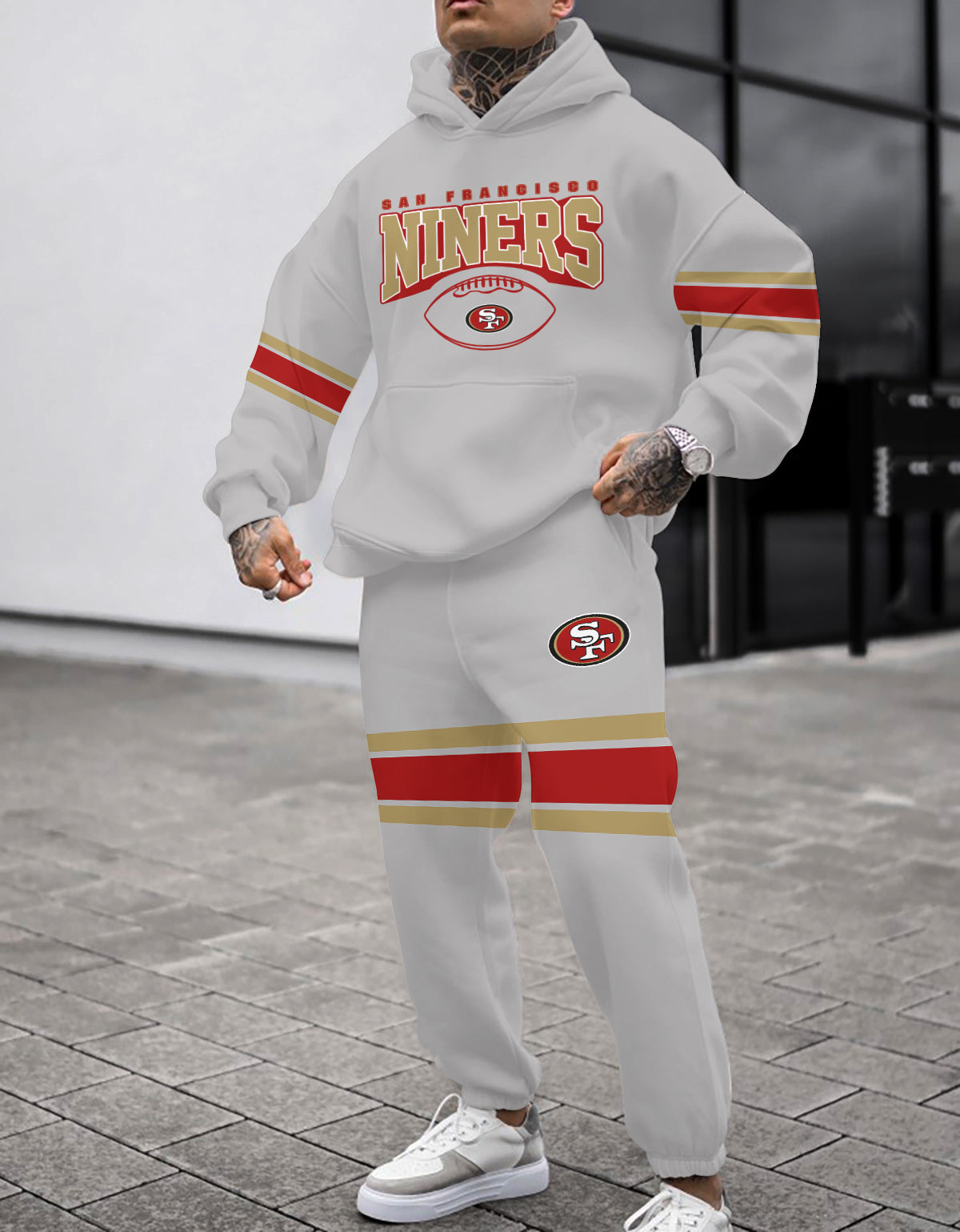 San Francisco 49ers Combo Pullover Hoodie And Sweatpants AZBTPHSP000018