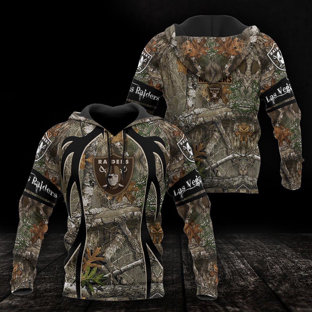 Las Vegas Raiders Realtree Hunting Camo Limited Hoodie S576