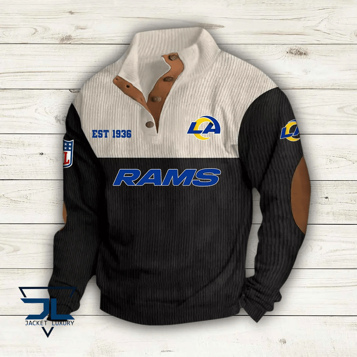 Los Angeles Rams Colorful Stand Collar Sweatshirt AZBTCSSW000007