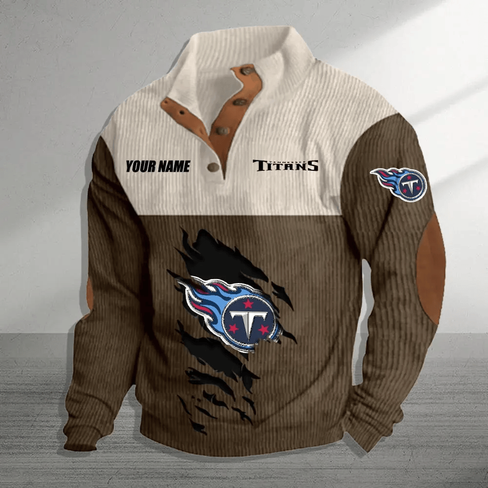 Tennessee Titans Colorful Stand Collar Sweatshirt AZBTCSSW000011
