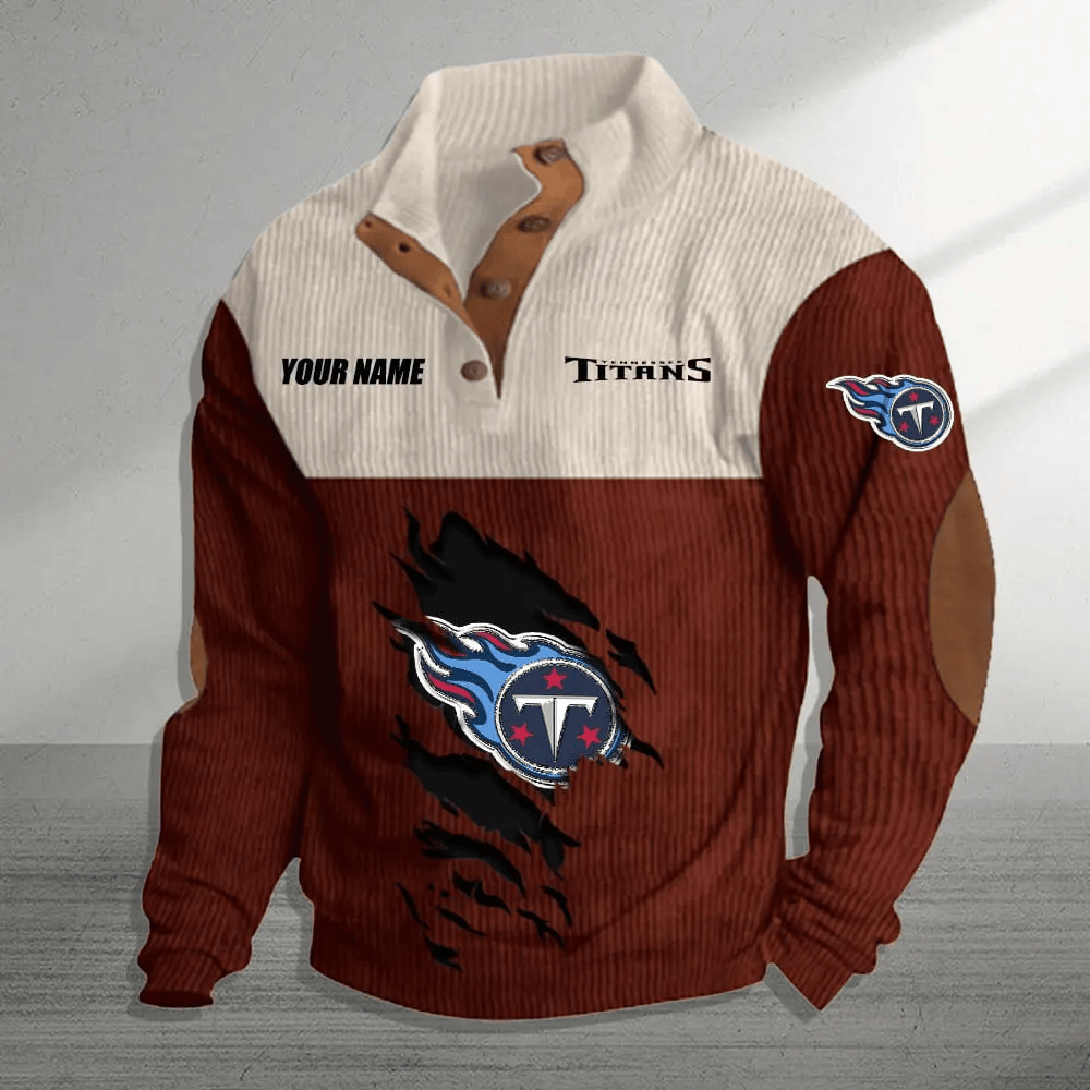 Tennessee Titans Colorful Stand Collar Sweatshirt AZBTCSSW000011