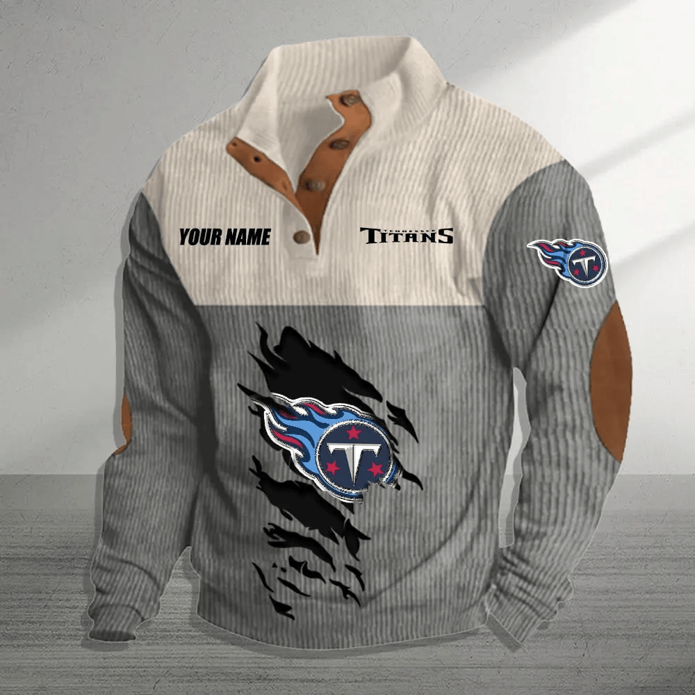 Tennessee Titans Colorful Stand Collar Sweatshirt AZBTCSSW000011
