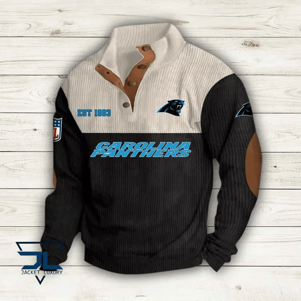 Carolina Panthers Colorful Stand Collar Sweatshirt AZBTCSSW000010