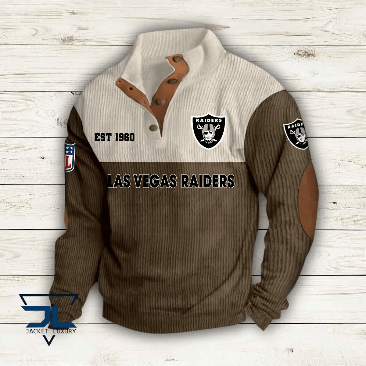 Las Vegas Raiders Colorful Stand Collar Sweatshirt AZBTCSSW000009