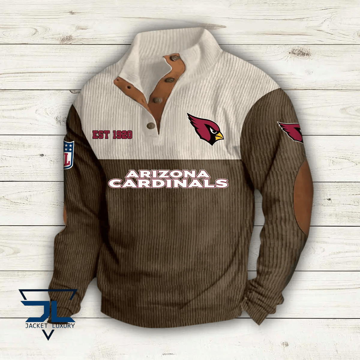 Arizona Cardinals Colorful Stand Collar Sweatshirt AZBTCSSW000017