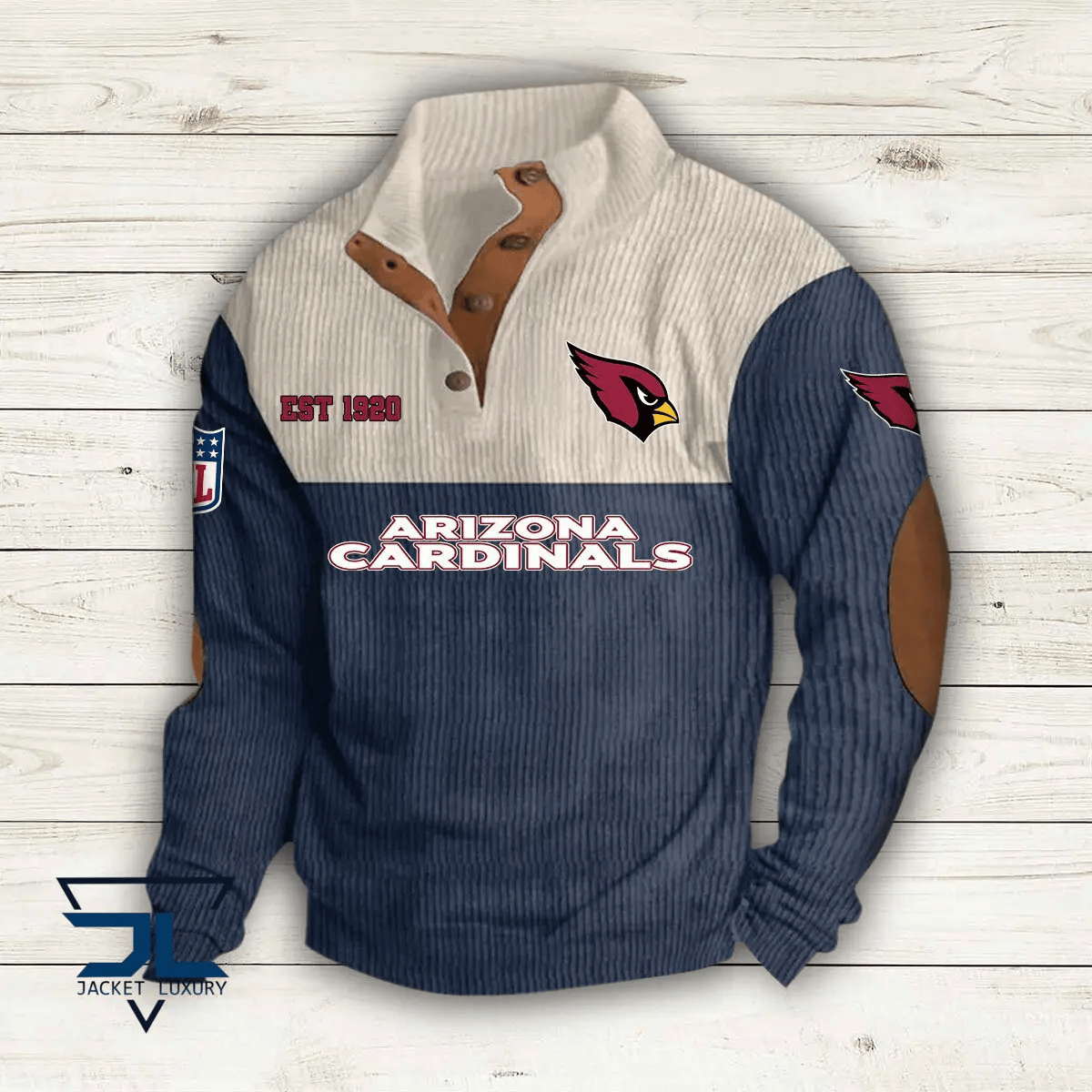 Arizona Cardinals Colorful Stand Collar Sweatshirt AZBTCSSW000017