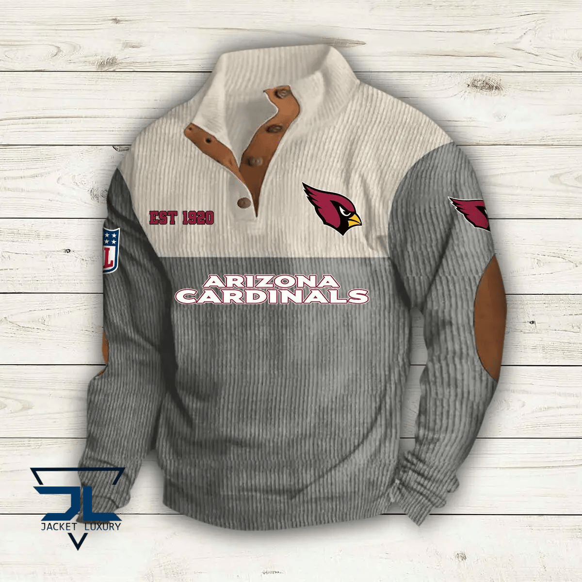 Arizona Cardinals Colorful Stand Collar Sweatshirt AZBTCSSW000017