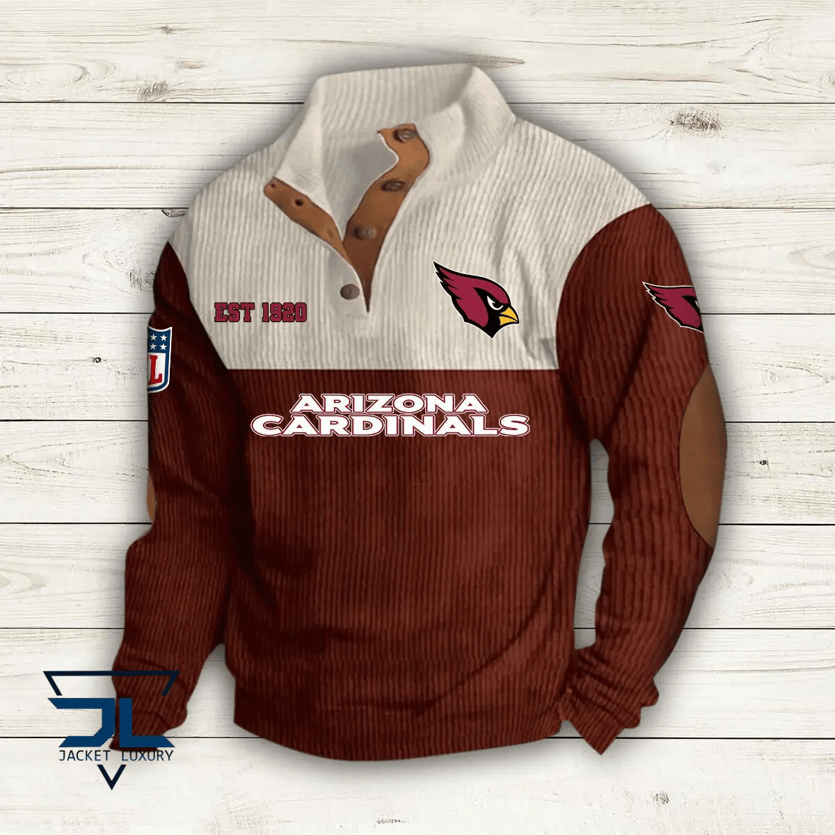 Arizona Cardinals Colorful Stand Collar Sweatshirt AZBTCSSW000017