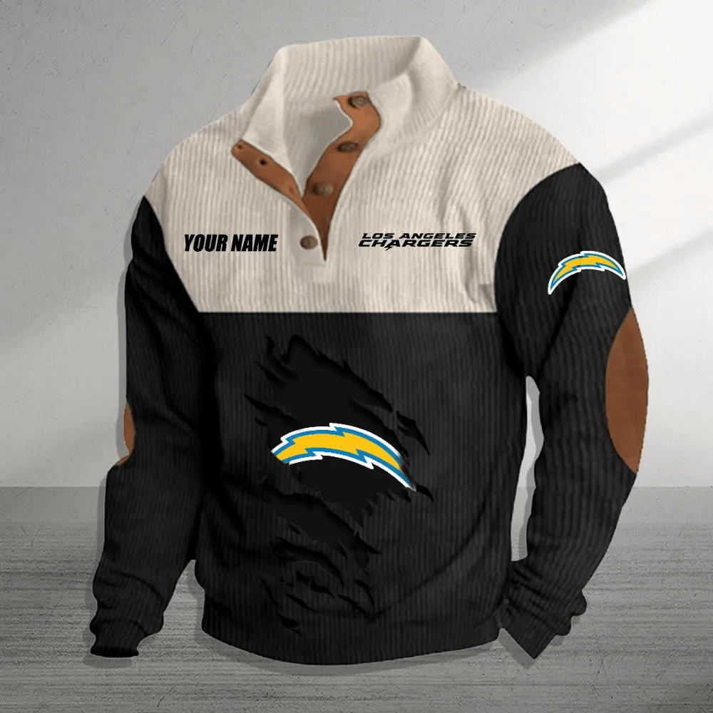 Los Angeles Chargers Colorful Stand Collar Sweatshirt AZBTCSSW000018