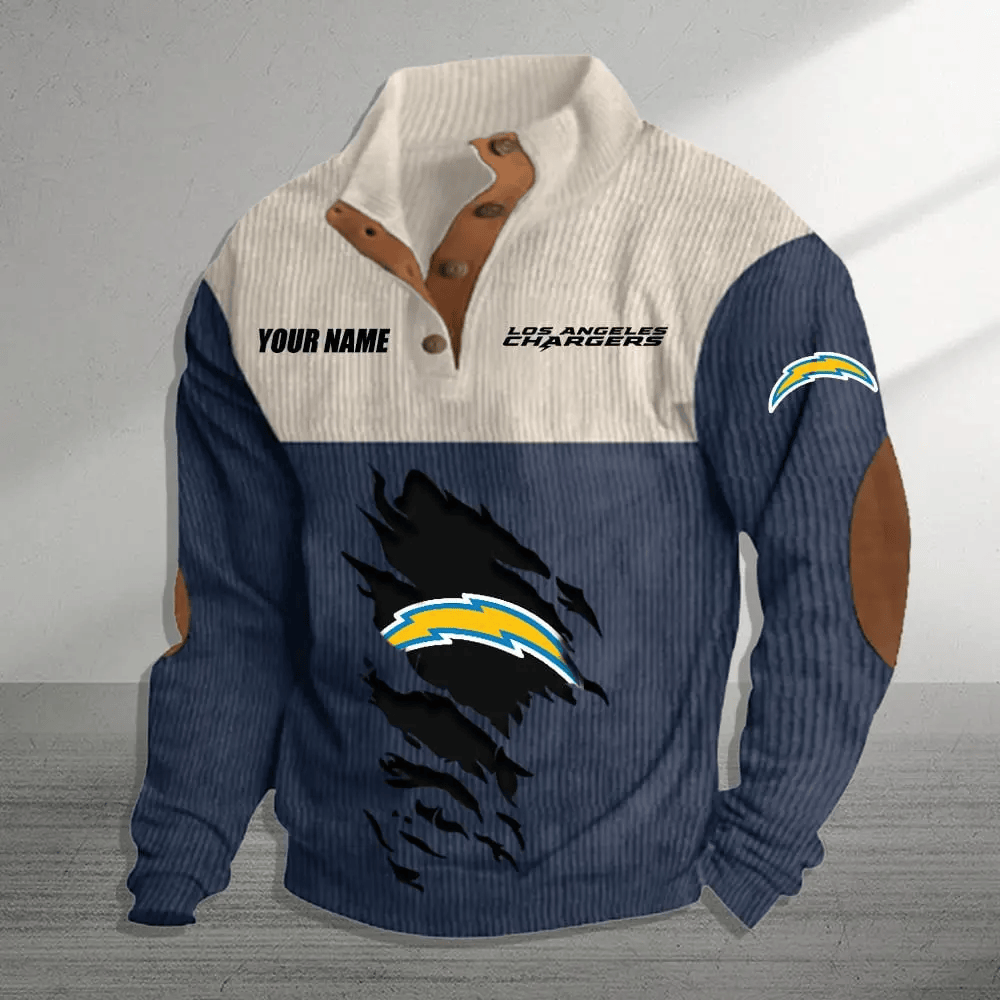 Los Angeles Chargers Colorful Stand Collar Sweatshirt AZBTCSSW000018