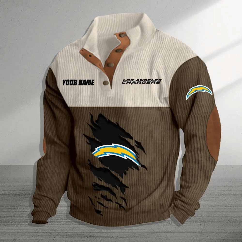 Los Angeles Chargers Colorful Stand Collar Sweatshirt AZBTCSSW000018